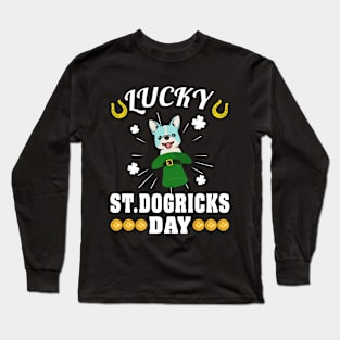 Lucky St.Dogricks Day T-Shirt Long Sleeve T-Shirt